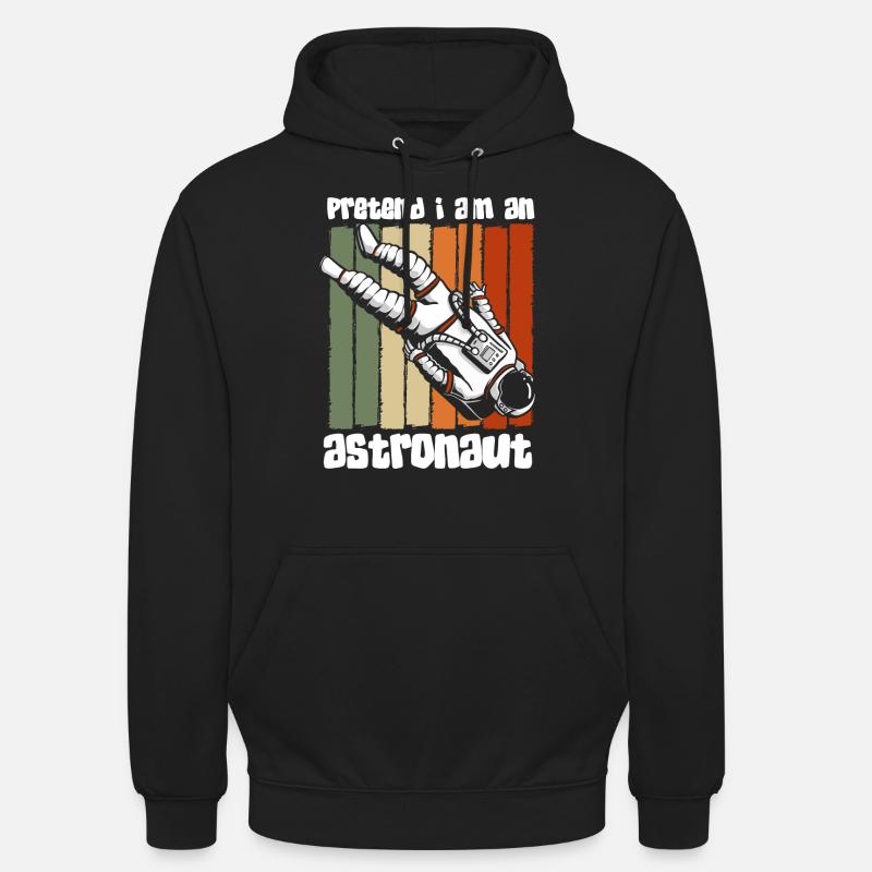 Space Logo Spaceman Spaceman - Unisex Hoodie - black