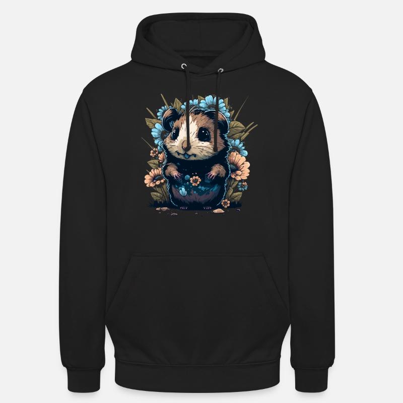 Drôle de cochon d’Inde - Sweat-shirt à capuche unisexe - noir