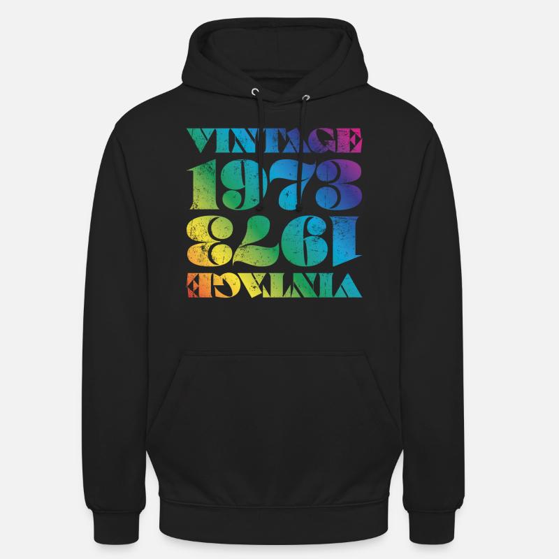 Millésime 1973 - Sweat-shirt à capuche unisexe - noir
