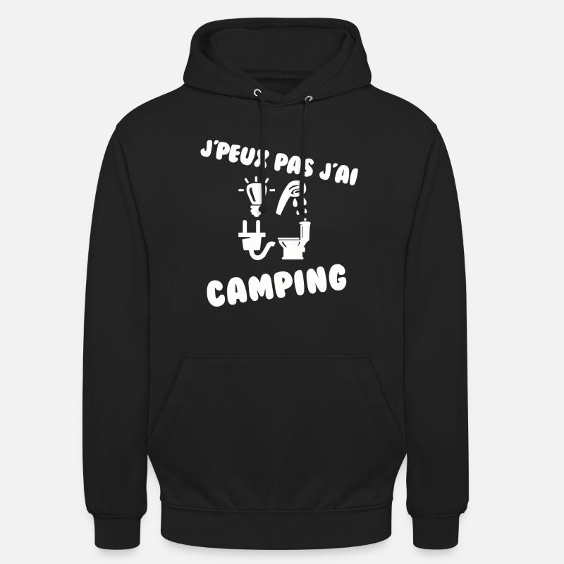 J’peux pas j’ai camping - Sweat-shirt à capuche unisexe - noir