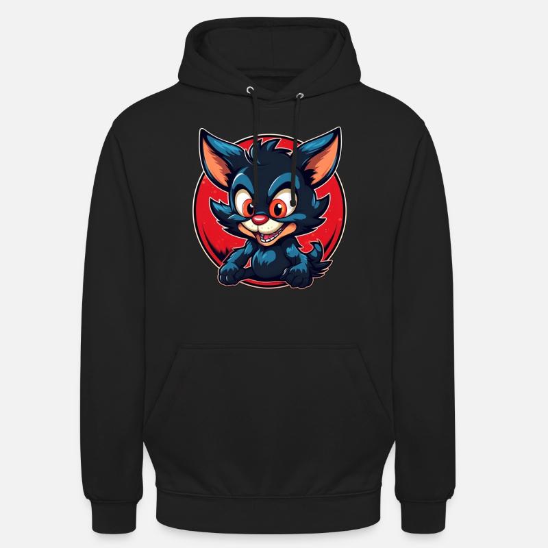 Diable de Tasmanie super mignon - Sweat-shirt à capuche unisexe - noir