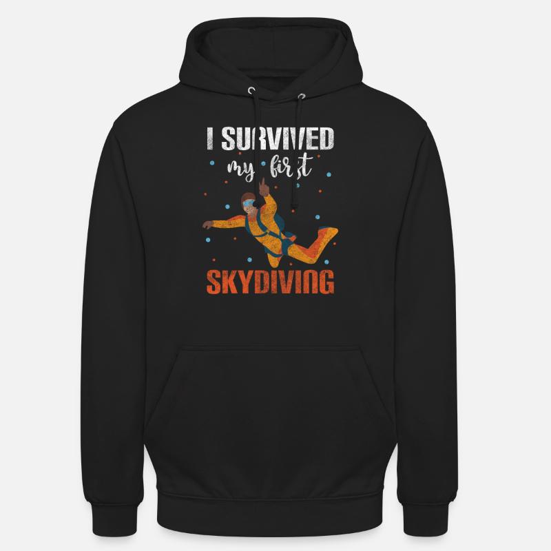 Skydiver Sky Freefall Base Jump - Sweat-shirt à capuche unisexe - noir
