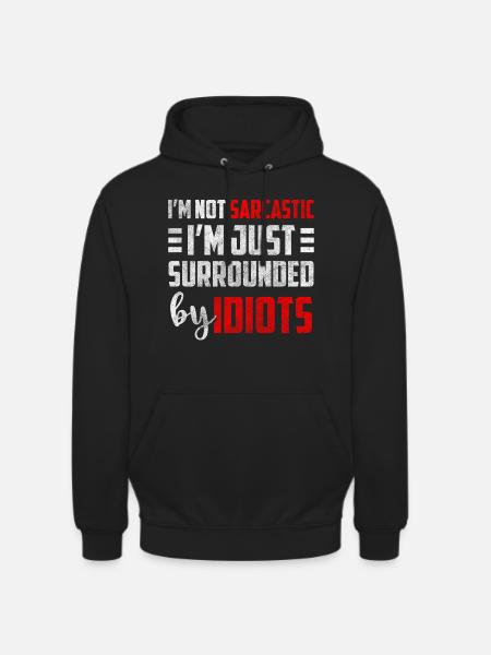 Black Humor Party WItz - Unisex Hoodie - black