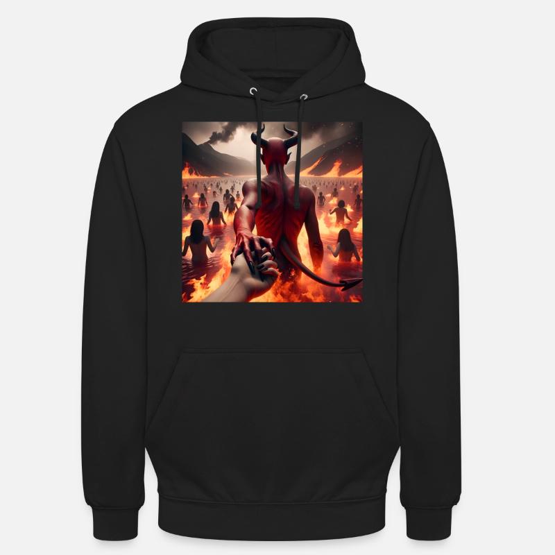 Suivez-moi jusqu’à l’abîme - Pacte du Diable Infernal #12 - Sweat-shirt à capuche unisexe - noir