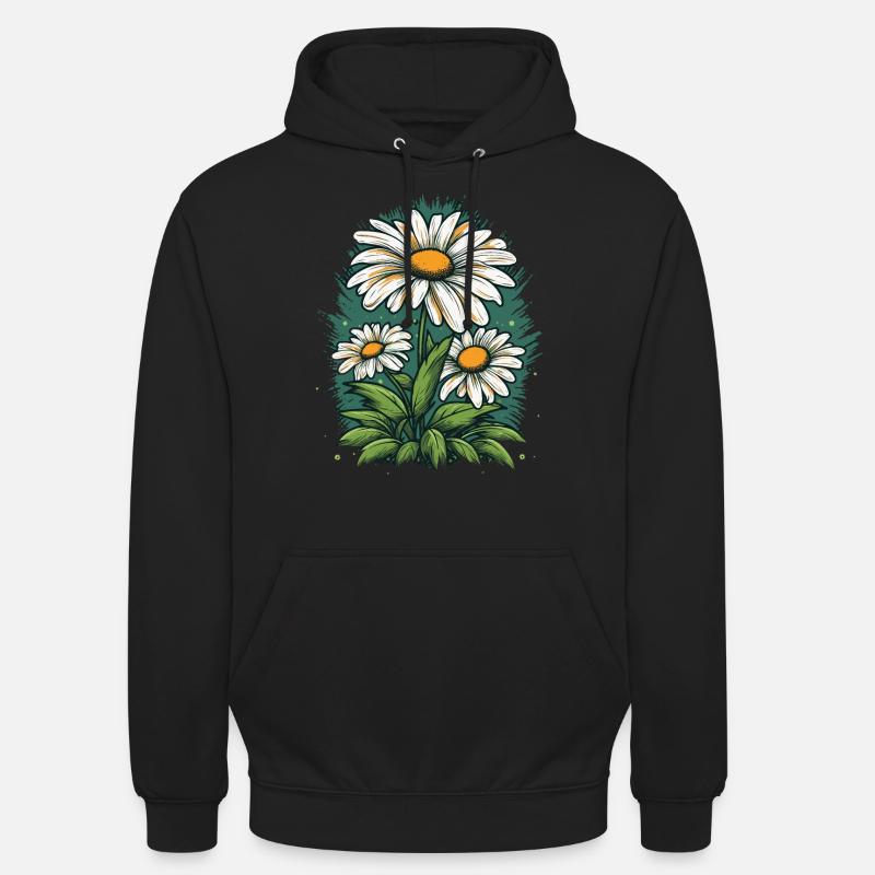 Gänseblümchen - Unisex Hoodie - Schwarz