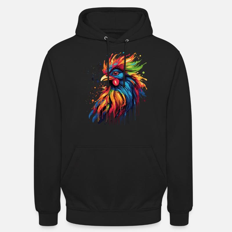 Ein stolzer Hahn - Unisex Hoodie - Schwarz