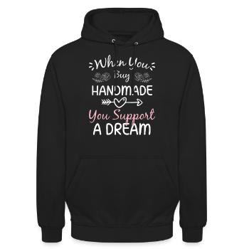 Shopping Style Fashion Show - Unisex Hoodie - black - Front - Alina (178cm) & Michal (187cm)