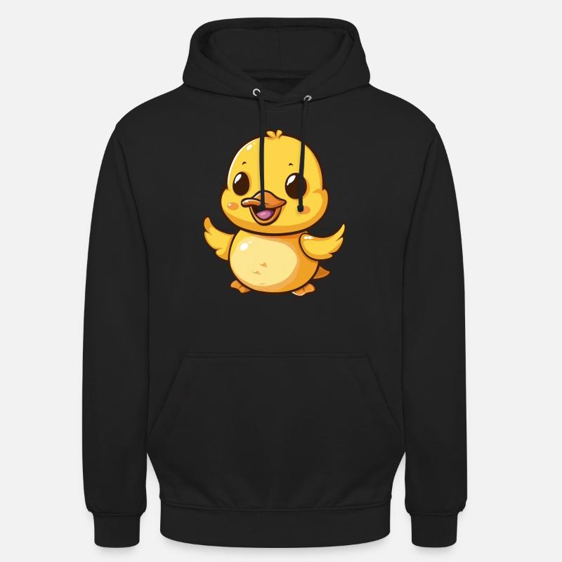 Le joyeux caneton danse joyeusement - Sweat-shirt à capuche unisexe - noir