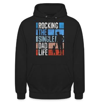 Single Relationship Status Humor - Unisex Hoodie - black - Front - Alina (178cm) & Michal (187cm)