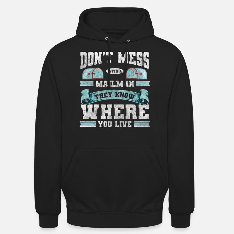 Postman Delivery Postman Messenger - Unisex Hoodie - black
