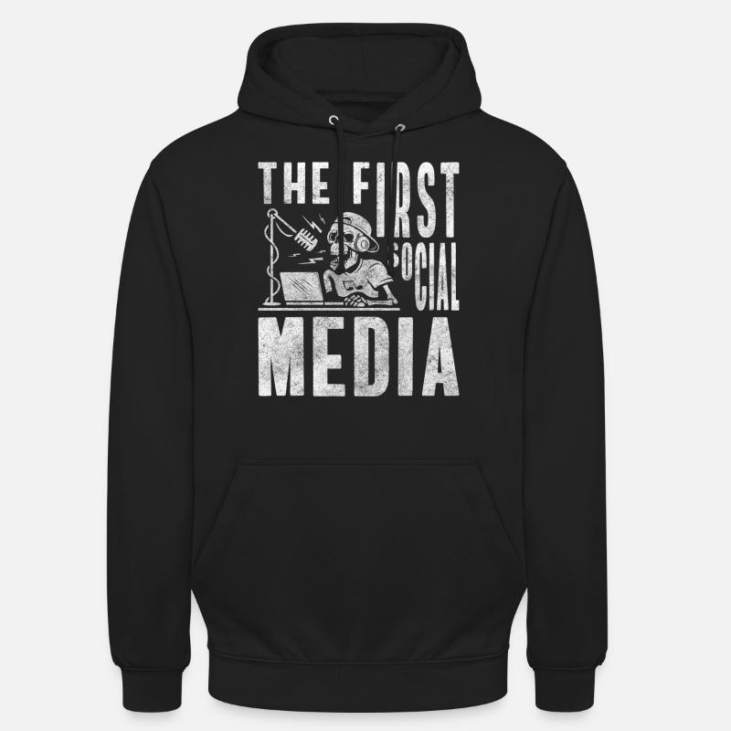 Radio Transmitter Herz - Unisex Hoodie - Schwarz
