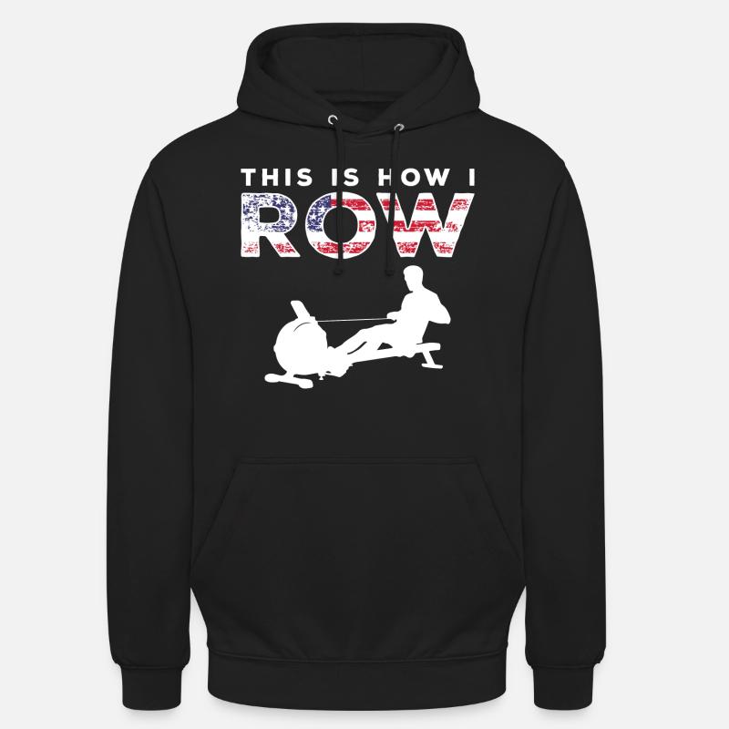 Rowing Machine Rower - Unisex Hoodie - black
