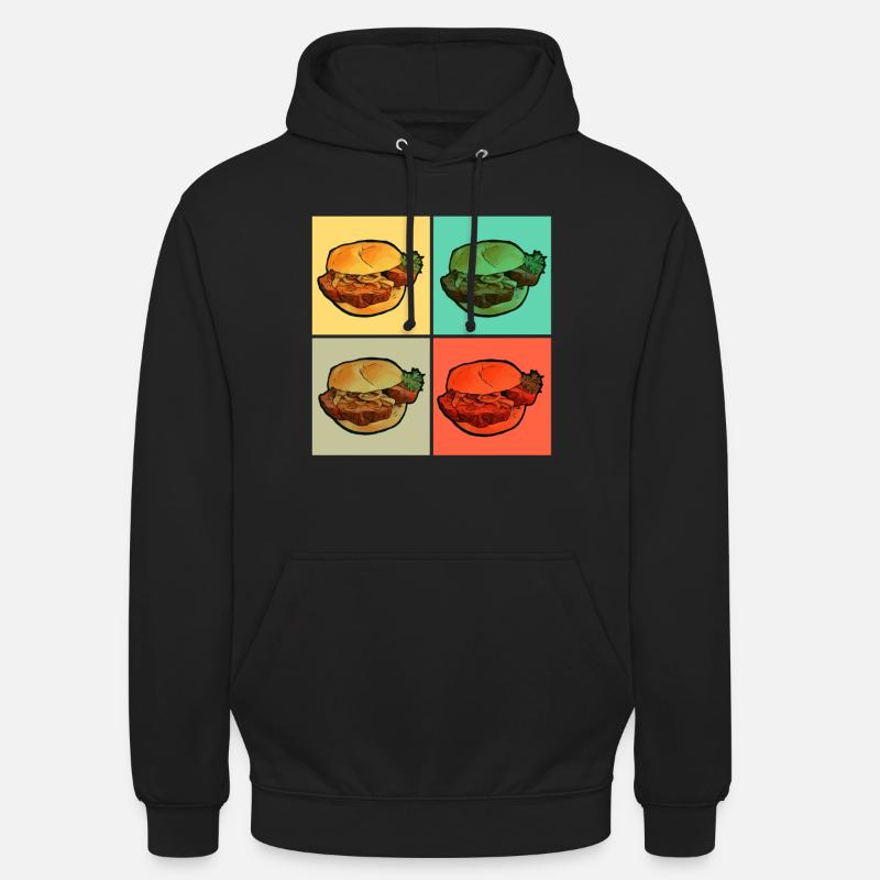Leberkas Fleischkäse Buns - Sweat-shirt à capuche unisexe - noir