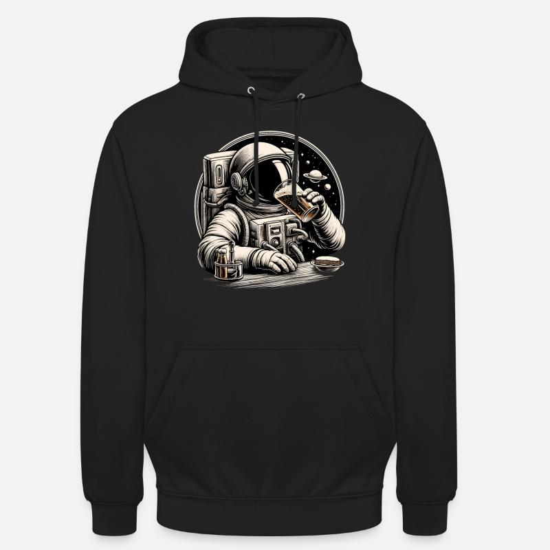 Astronaute Ours Spacebar Cadeau - Sweat-shirt à capuche unisexe - noir