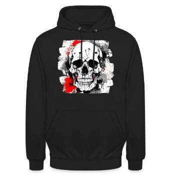 Heavy Metal Tattoo Biker Club - Unisex Hoodie - Schwarz - Vorne - Alina (178cm) & Michal (187cm)