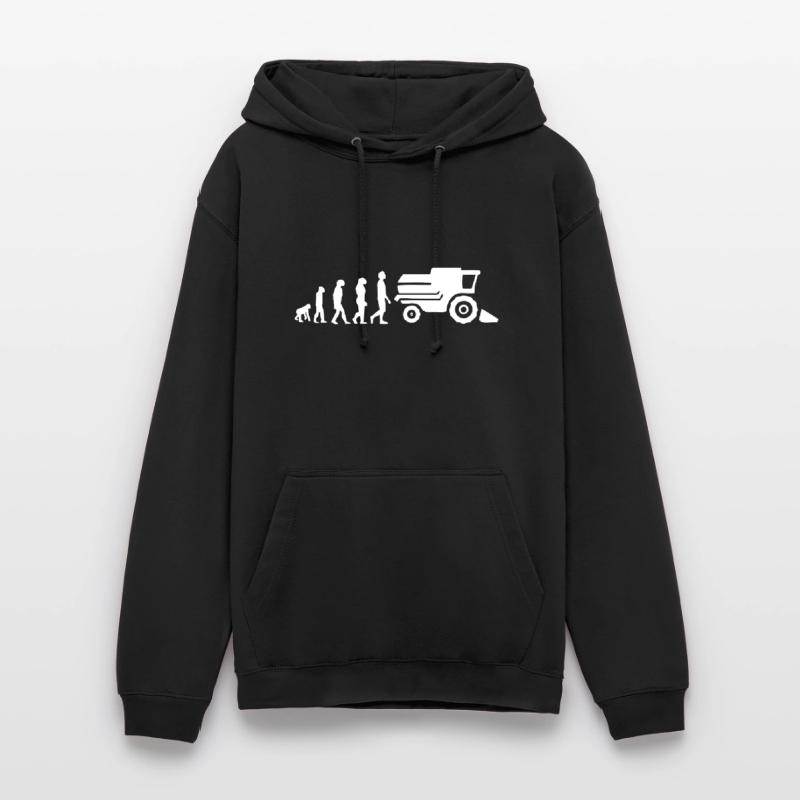 Moissonneuse évolution Sweat-shirt à capuche unisexe