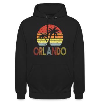 Orlando - Unisex Hoodie - black - Front - Alina (178cm) & Michal (187cm)