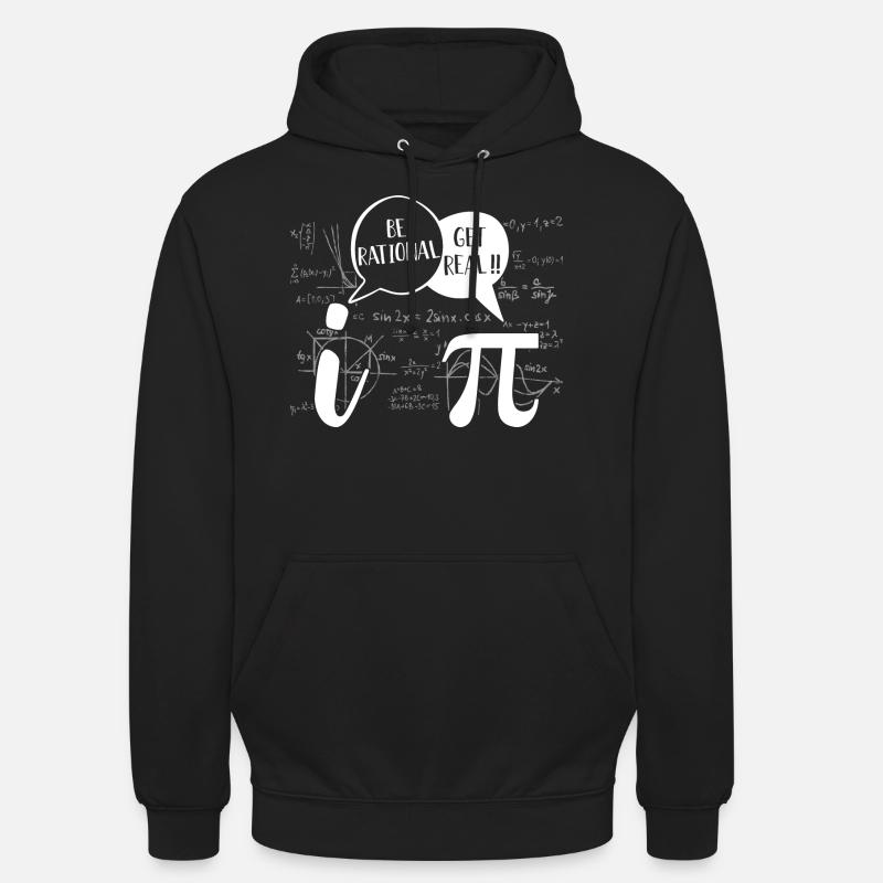 Lover Pi Day 2019 Be Rational Get Real - Unisex Hoodie - Schwarz