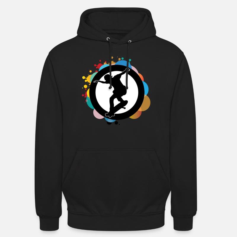 Skateboarden - Unisex Hoodie - Schwarz