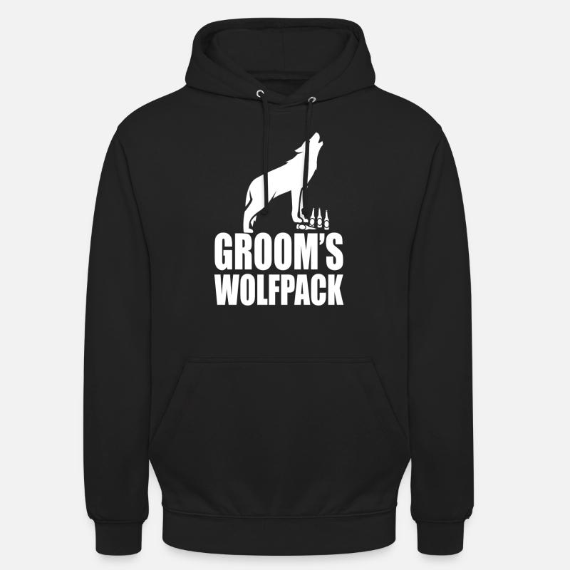 Wolfpack du marié - Sweat-shirt à capuche unisexe - noir
