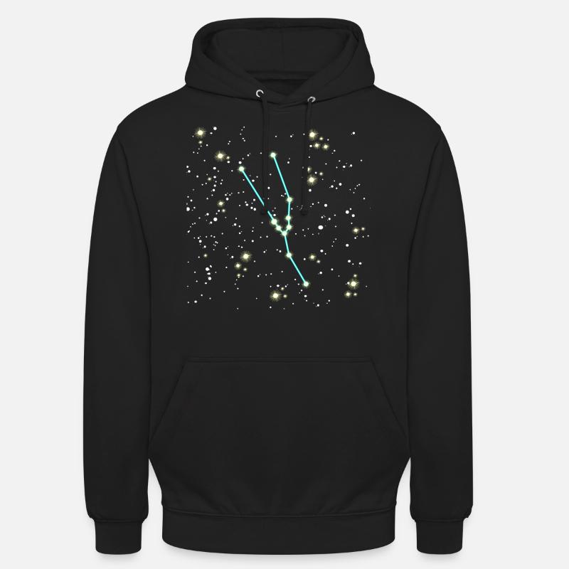 Stier Sternzeichen Weltall Design - Unisex Hoodie - Schwarz