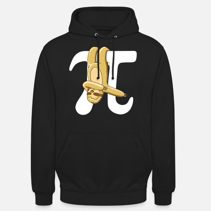 Math Paresseux Pi - Sweat-shirt à capuche unisexe - noir