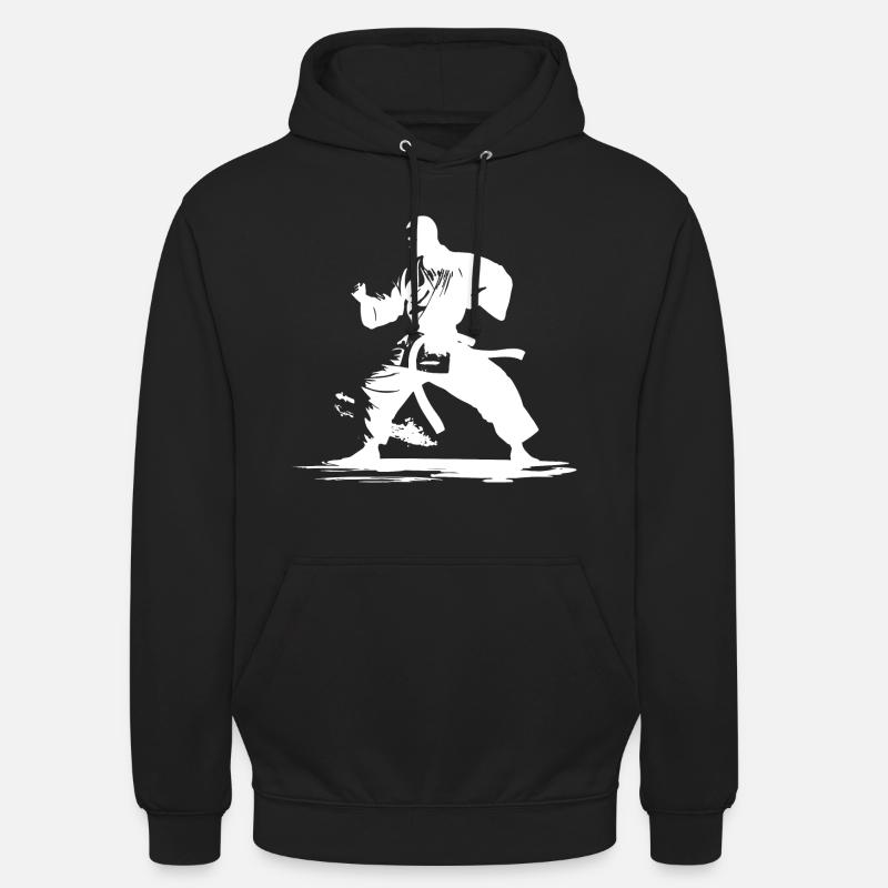 Karate Junge Grafik - Unisex Hoodie - Schwarz
