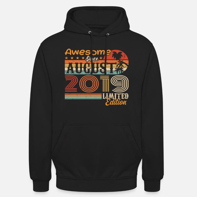 2019 August Geschenkidee August 2019 - Unisex Hoodie - Schwarz