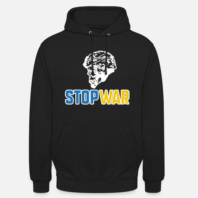 Stoppt den Krieg - Unisex Hoodie - Schwarz