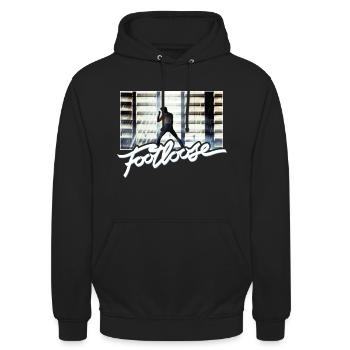 Footloose Kultige Lagerhaus-Tanzszene Zu Never - Unisex Hoodie - Schwarz - Vorne - Alina (178cm) & Michal (187cm)