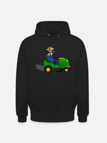 Rasenmäher Traktor fahren - Unisex Hoodie - Schwarz