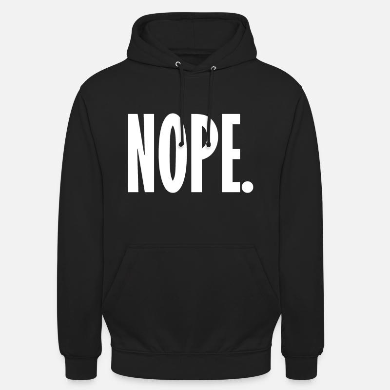 Non - Sweat-shirt à capuche unisexe - noir