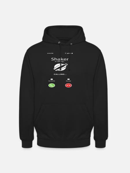 Shaker Calls Funny Bartender Saying - Unisex Hoodie - black