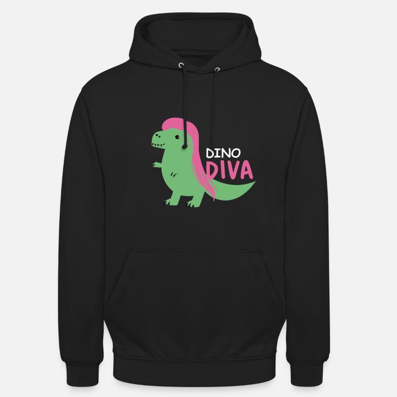 Dino Diva - Unisex Hoodie - Schwarz