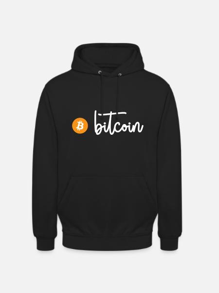 Bitcoin - Sweat-shirt à capuche unisexe - noir