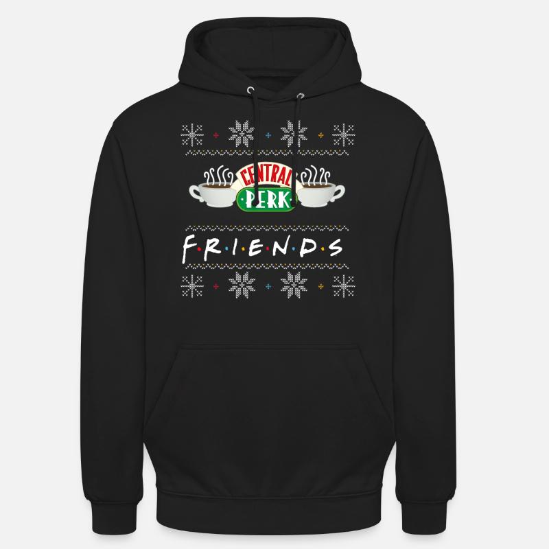 Friends Pull Moche De Noël Central Perk - Sweat-shirt à capuche unisexe - noir
