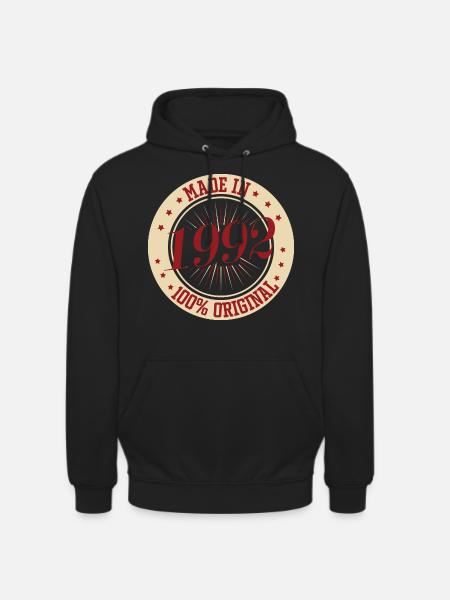 Fabriqué en 1992, l’original - Sweat-shirt à capuche unisexe - noir