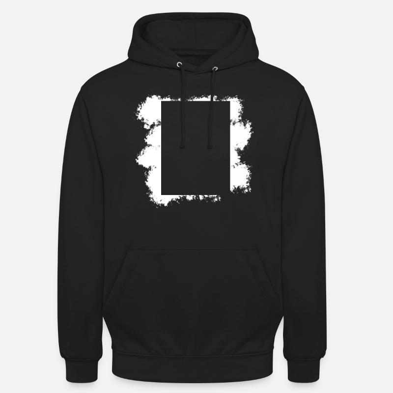 White Background Rectangular Shape Decoration Unisex Hoodie