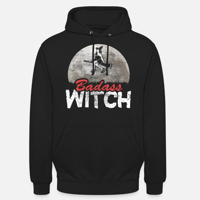 Monstre sorcière d’Halloween - Sweat-shirt à capuche unisexe - noir