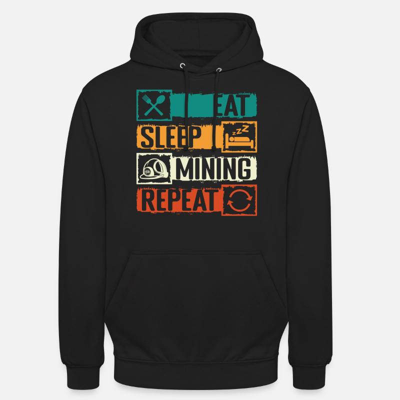 Miner Puits des mineurs souterrains - Sweat-shirt à capuche unisexe - noir