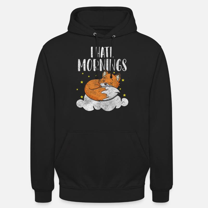 Fox Wisdom Hunter - Sweat-shirt à capuche unisexe - noir