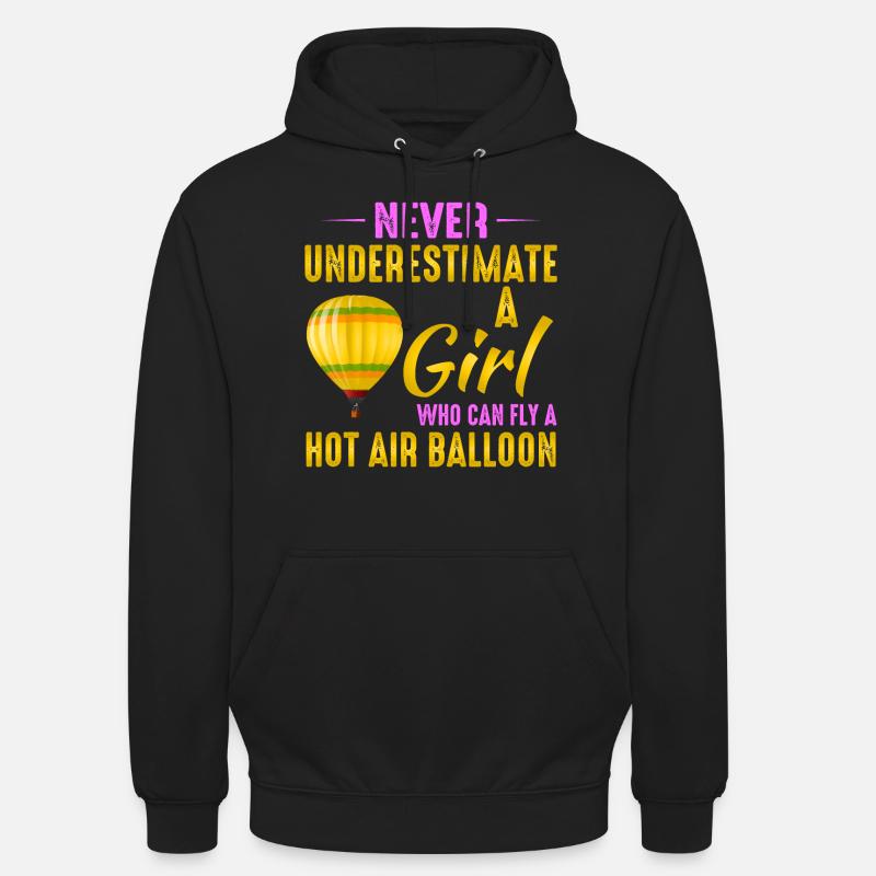Montgolfière Montgolfière Montgolfière - Sweat-shirt à capuche unisexe - noir