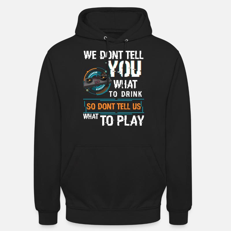 Music Techno Electro Rave - Unisex Hoodie - black