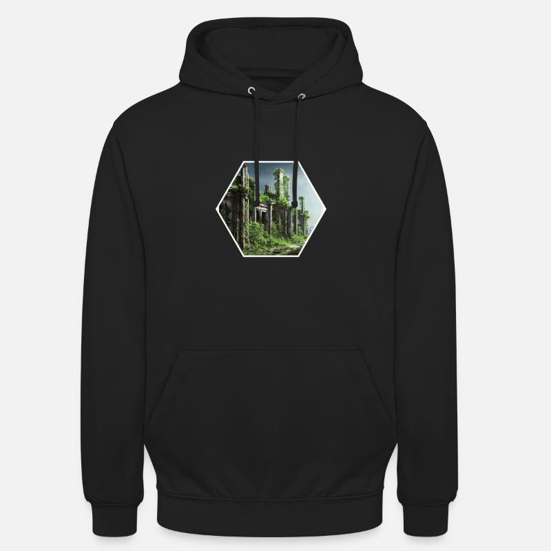 Ruines de la civilisation - Sweat-shirt à capuche unisexe - noir