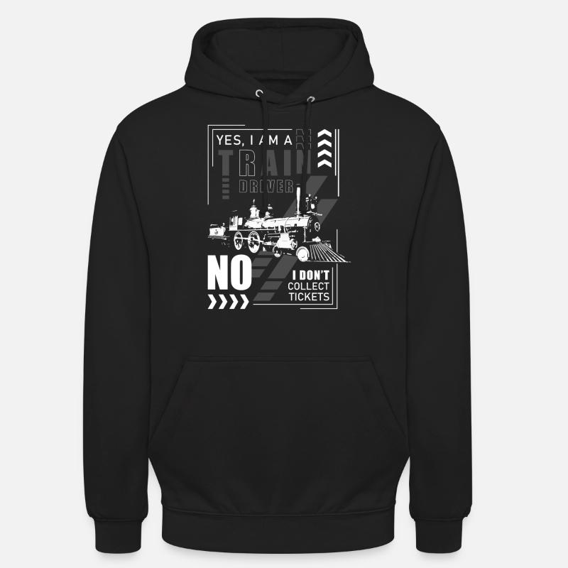 Train Driver Train Leading - Unisex Hoodie - black