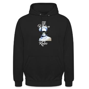 Cuisinier chat - Sweat-shirt à capuche unisexe - noir - Devant - Alina (178cm) & Michal (187cm)