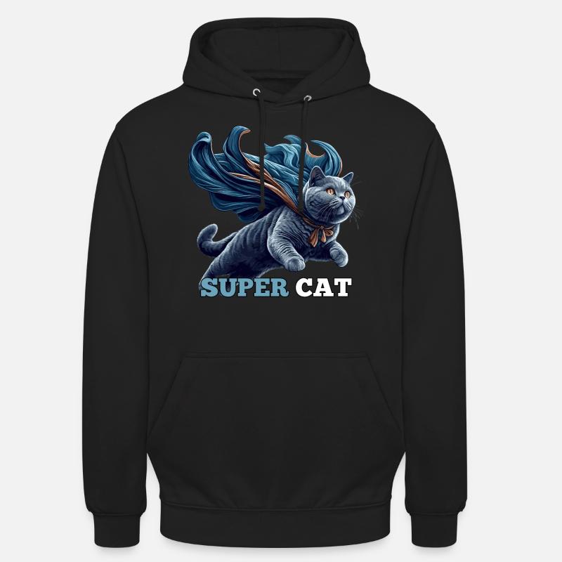 Super Katze BKH Blue Geschenk - Unisex Hoodie - Schwarz