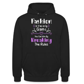 Fashion Lovers Shopping Runway - Unisex Hoodie - black - Front - Alina (178cm) & Michal (187cm)