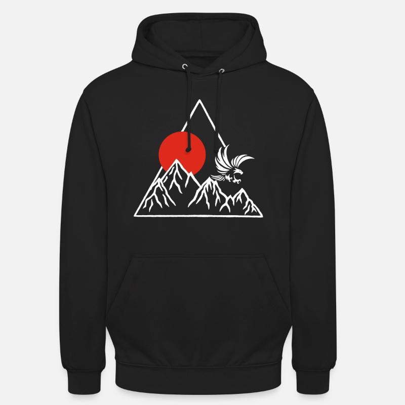 Le toit du monde (blanc) - Sweat-shirt à capuche unisexe - noir