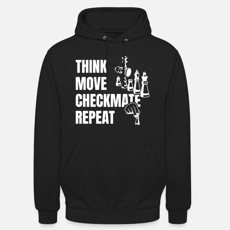 Think Play Checkmate Next - Unisex Hoodie - black
